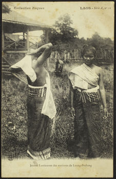 Jeunes Laotiennes des environs de Luang-Prabang