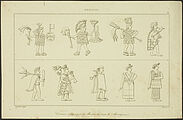 Mexique. Costumes dessinés par des peintres du temps de Montézuma