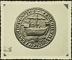 Ipswich. XIIIe siècle [sceau ou monnaie représentant un voilier]