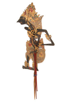Figure de wayang kulit : Prabu Mintadjewa ou Kresna Negri Meralaya
