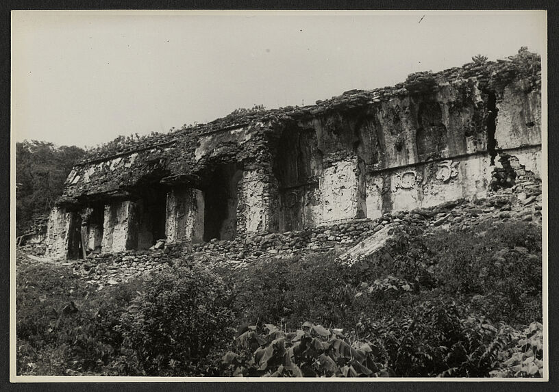 Palenque, Palacio, bâtiment A, façade orientale
