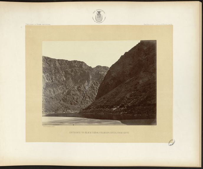 Entrance to Black Cañon, Colorado River, from above