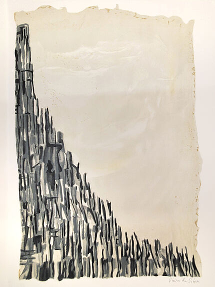 &quot;Elégie pour Georges Pompidou&quot;, poème de Léopold Sédar Senghor illustré par Maria Elena Vieira da Silva