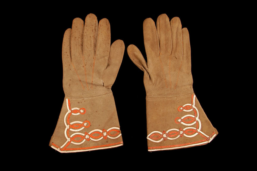 Paire de gants de cavalier