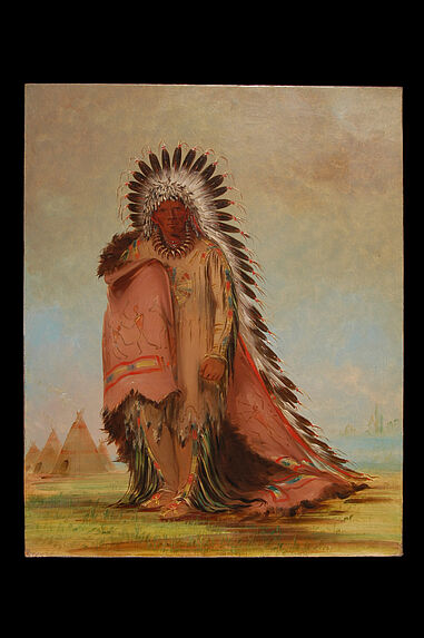 Portrait de Wan-ee-ton, chef des Susseton, Bande des Sioux