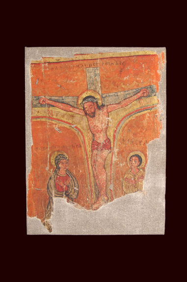 Peinture - Crucifixion avec Marie et Jean