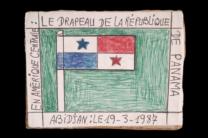 Dessin : En Amérique centrale : le drapeau de la République de Panama