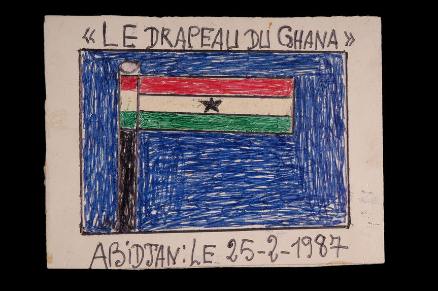 Dessin : Le drapeau du Ghana