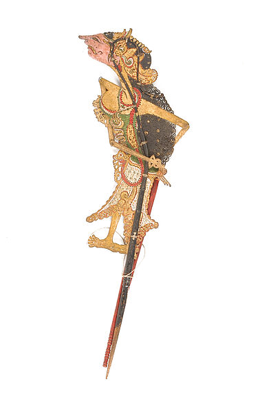 Figure de wayang kulit : Dewi Pergiwati (Anak Arjuna) ou Pregiwati