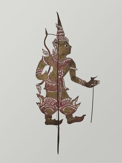 Figurine de théâtre d'ombres : Phra Râm (Râma)