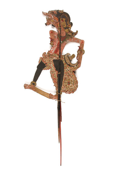 Figure de wayang kulit : Demang Romenang ou Cakil dari raja Alenka