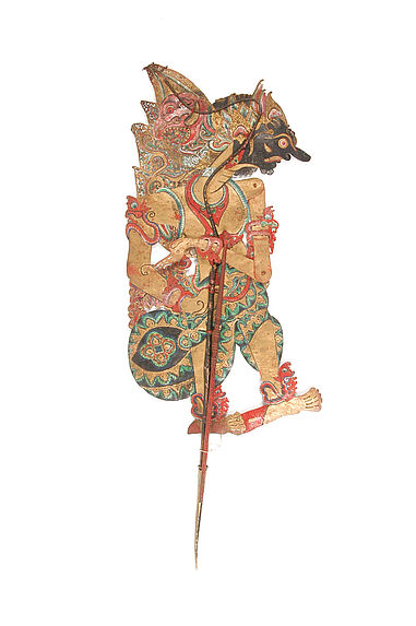 Figure de wayang kulit : Le roi de Astina: Suyudana ou Suryudana ou Duryadana