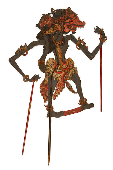 Figure de wayang kulit : Rayat Chucharaum Monyet dari Prabu Rama