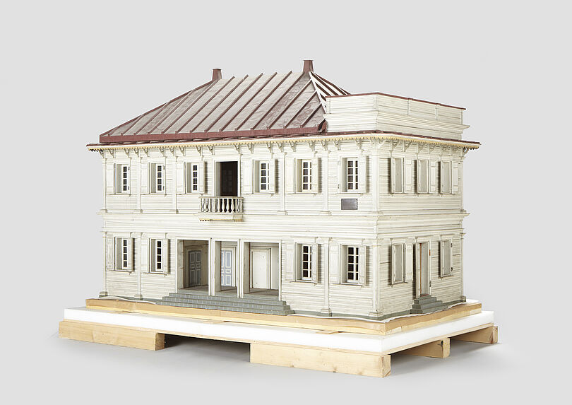 Maquette d'une maison coloniale de Saint-Denis