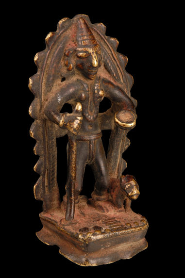 Statuette de shiva ascète mendiant (Bhikshatana) ou de saint shivaïte (?)