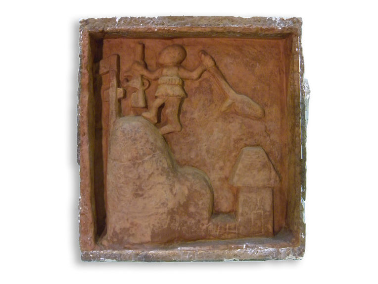 Moulage d'un bas-relief du Palais d'Agadja (royaume d'Abomey)