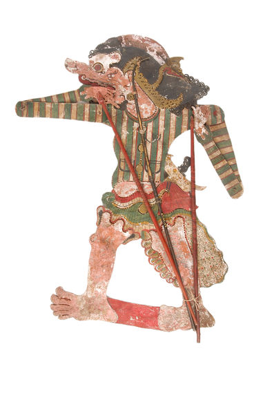 Figure de wayang kulit : Demang Kapapala Prang (?) dari Astina