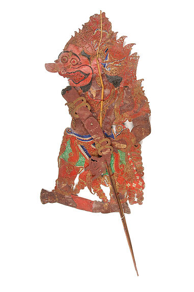 Figure de wayang kulit : Patih Kumbakarna Deri raja Alenka