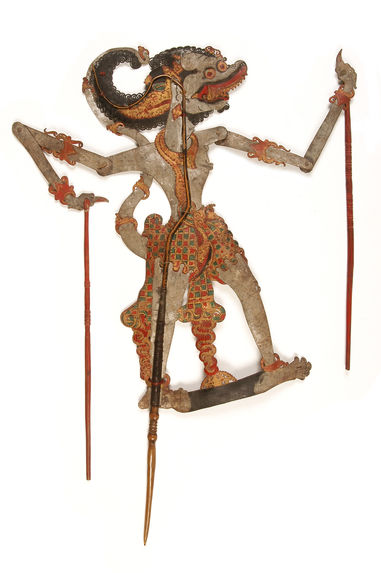 Figure de wayang kulit : Raden Senggana ou Hanuman