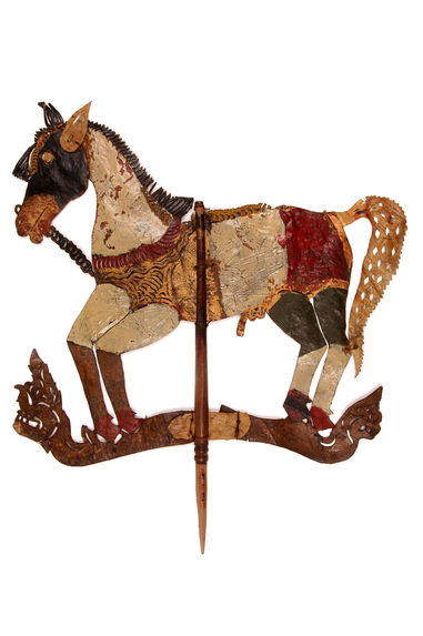 Figurine de théâtre d'ombres : cheval (Kuda Hijou)