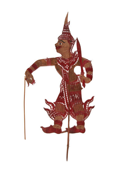 Figurine de théâtre d'ombres : prince Phra' Roth