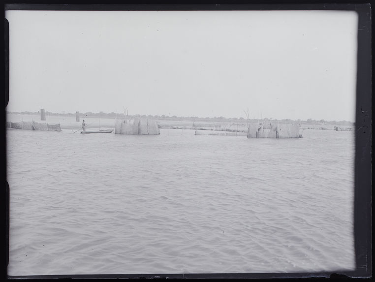 Barrage de pêcheurs banana sur le Chari