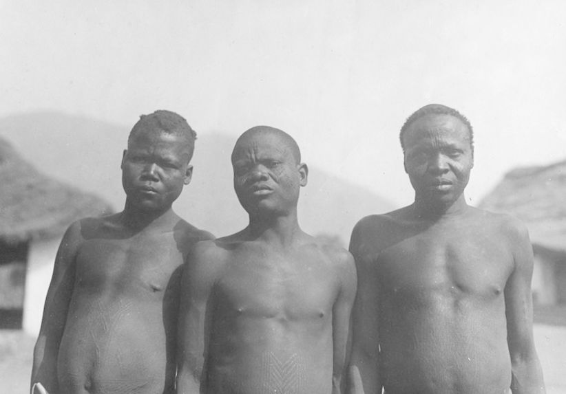 Trois hommes du village de Erkwo