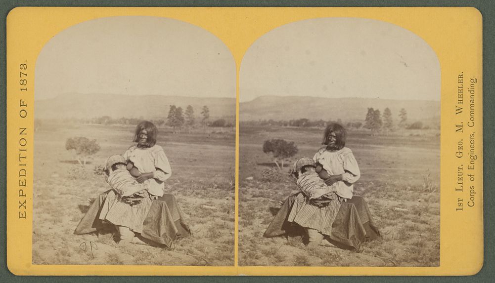 Apache squaw and child