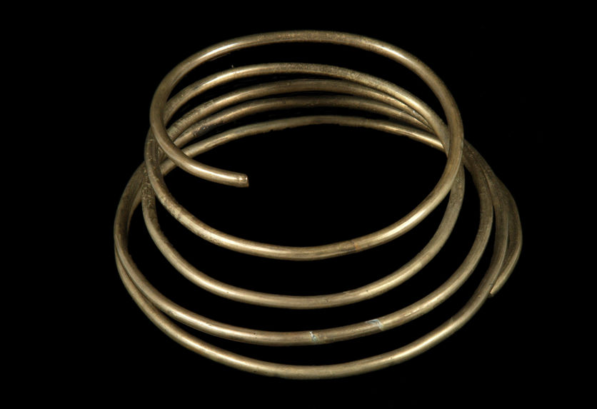 Collier spiralé en cuivre
