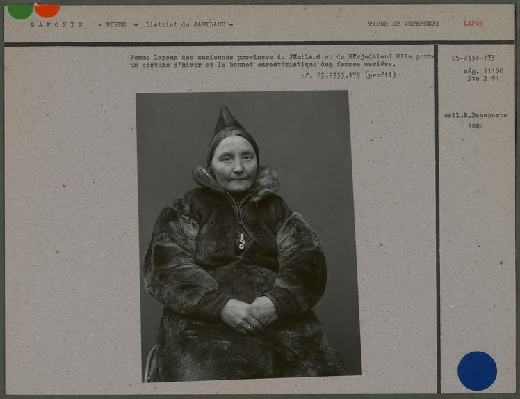 Femme lapone des anciennes provinces du Jämtland