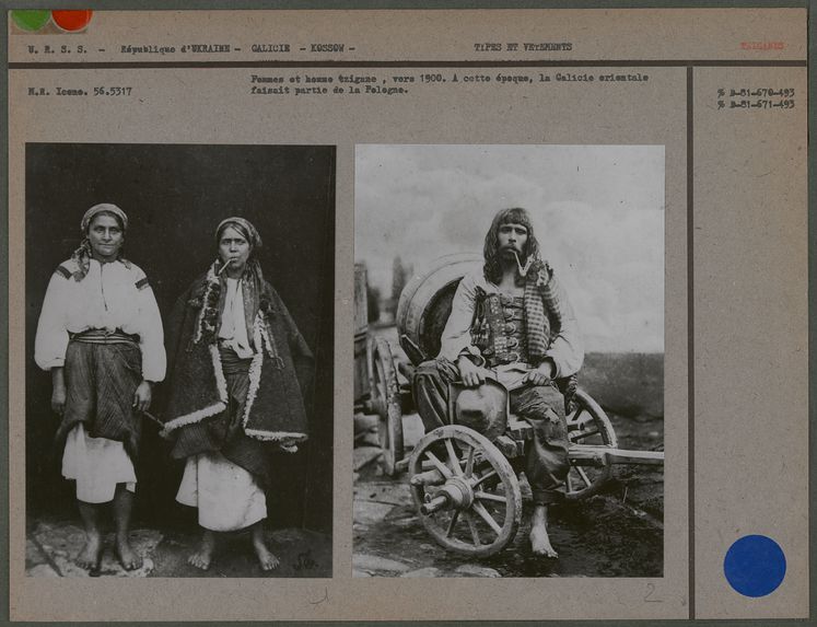Femmes tsiganes, vers 1900 en Galicie