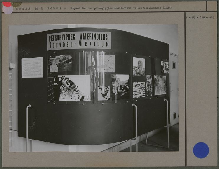 Exposition des pétrolyphes amérindiens du Nouveau-Mexique (1955)