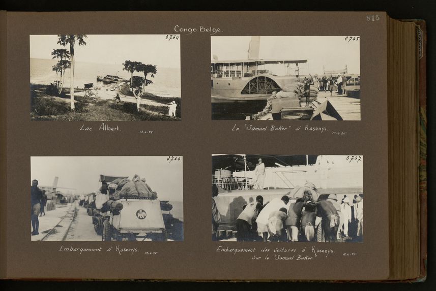 Embarquement des voitures à Kasenys sur le &quot;Samuel Baker&quot