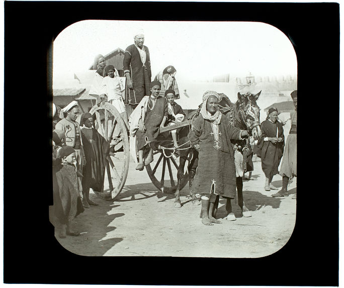 Vie arabe. Un araba. Kairouan, charette tunisienne