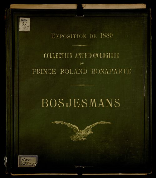 Exposition de 1889. Collection anthropologique du prince Roland Bonaparte. Bosjemans