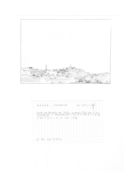 Rade de Nouméa en 1903 - Presqu'île de l'Artillerie