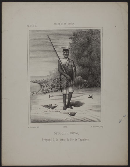 Officier hova, préposé à la garde du Fort de Tamatave