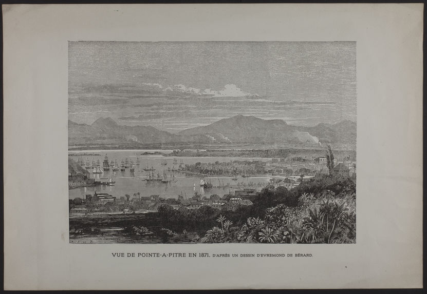 Vue de Pointe-A-Pitre en 1871