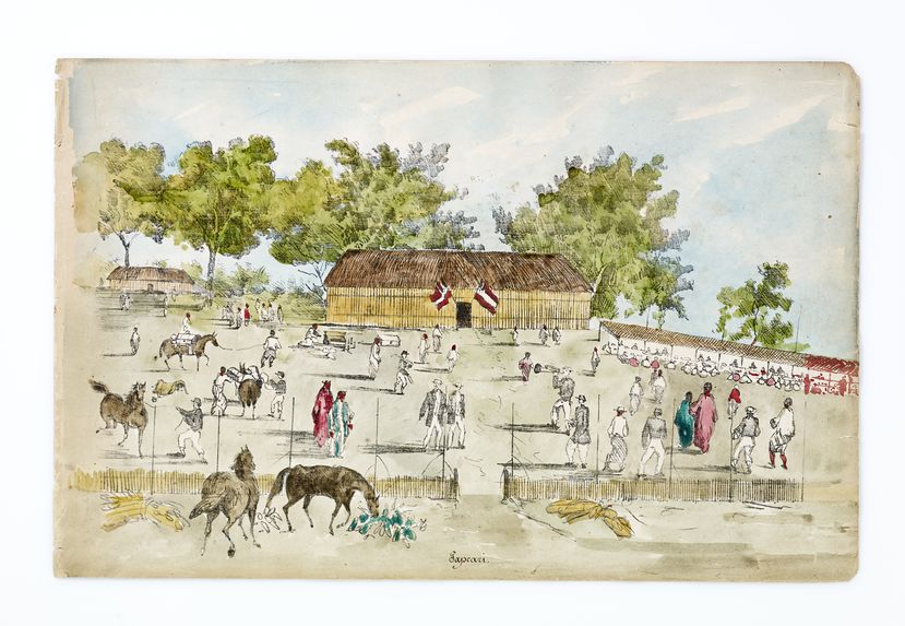 Promenade militaire autour de Papeete, 1861. Papeari