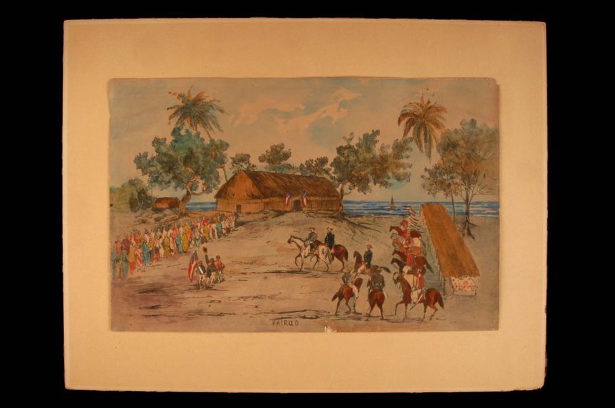 Promenade militaire autour de Papeete, 1861. Vairao