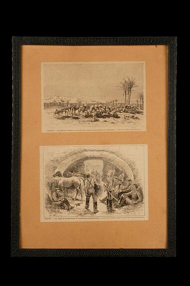 Vue générale de Kérouan, la ville sainte de la Tunisie - Les citernes de Catharge servant de campement aux troupes françaises