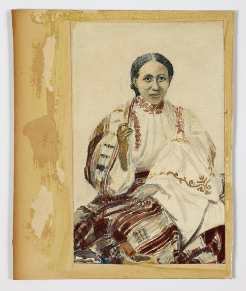 Sans titre [Portrait de brodeuse malgache]