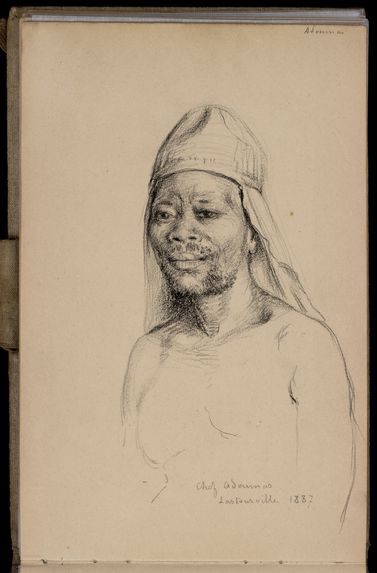 Sans titre [Carnet de dessins n° 8 de la Mission Brazza (1887-1888)]