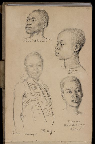 Sans titre [Carnet de dessins n° 8 de la Mission Brazza (1887-1888)]