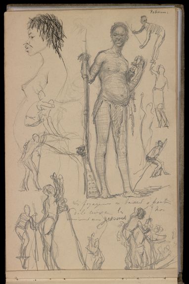 Sans titre [Carnet de dessins n° 8 de la Mission Brazza (1887-1888)]