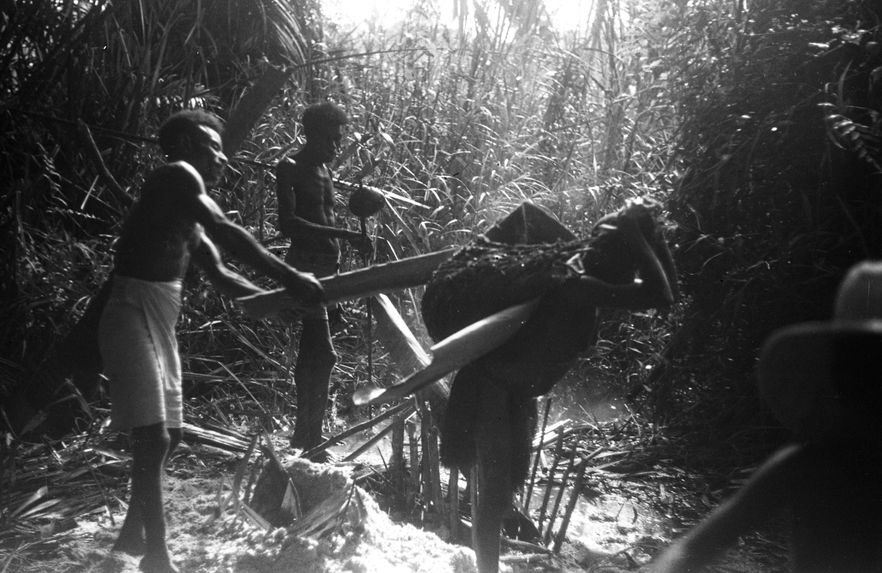 Bande film de 6 vues sur le Sepik. Mission 1954-1955. L.S.