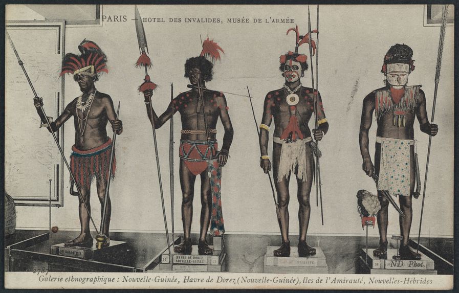 Galerie ethnographique : Nouvelle-Guinée, Havre de Dorez (Nouvelle-Guinée), îles de l'Amirauté, Nouvelles Hébrides.