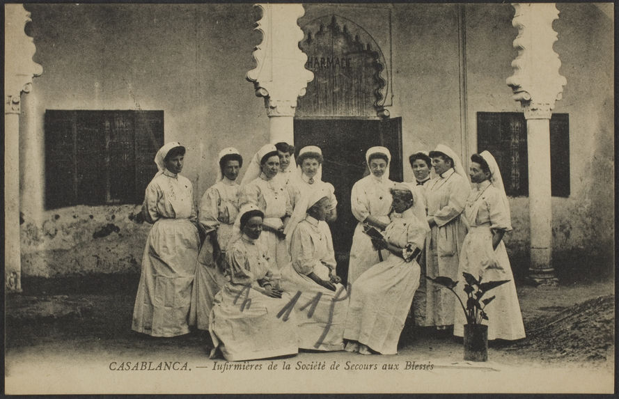 Casablanca.- Infirmières de la Société de Secours aux Blessés