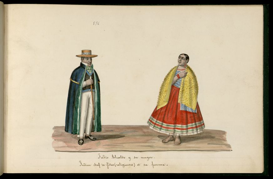 Indien chef de fêtes (religieuses) et sa femme