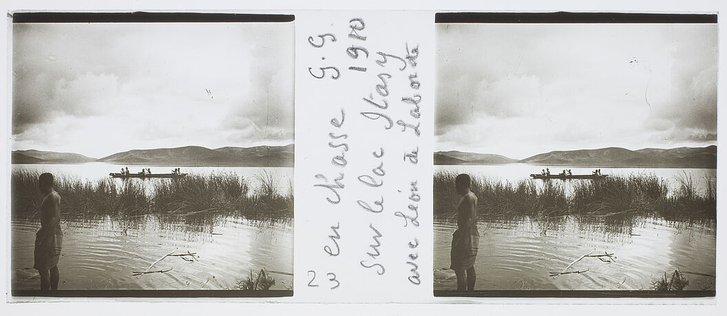 En chasse sur le lac Itasy avec Léon de Laborde